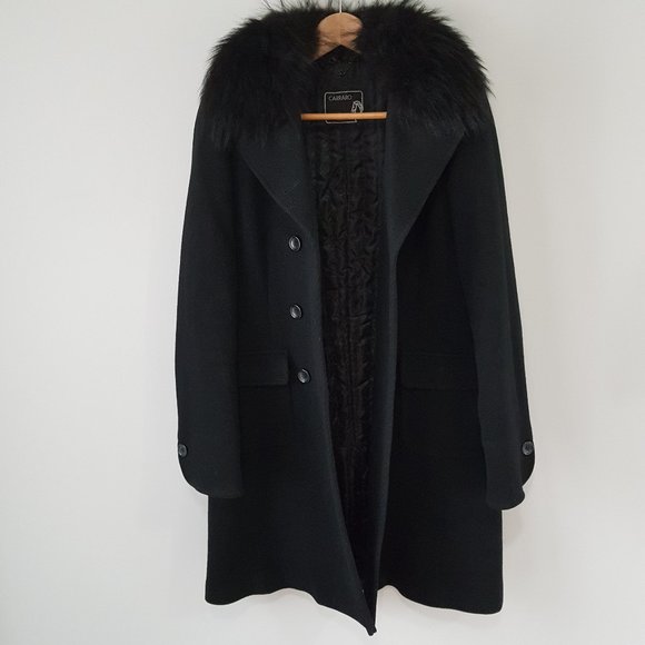 Classic Black Double-Breasted Coat - Picture 10 of 13